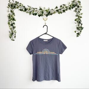 C&C CALIFORNIA Kind Rainbow Tee Size Small